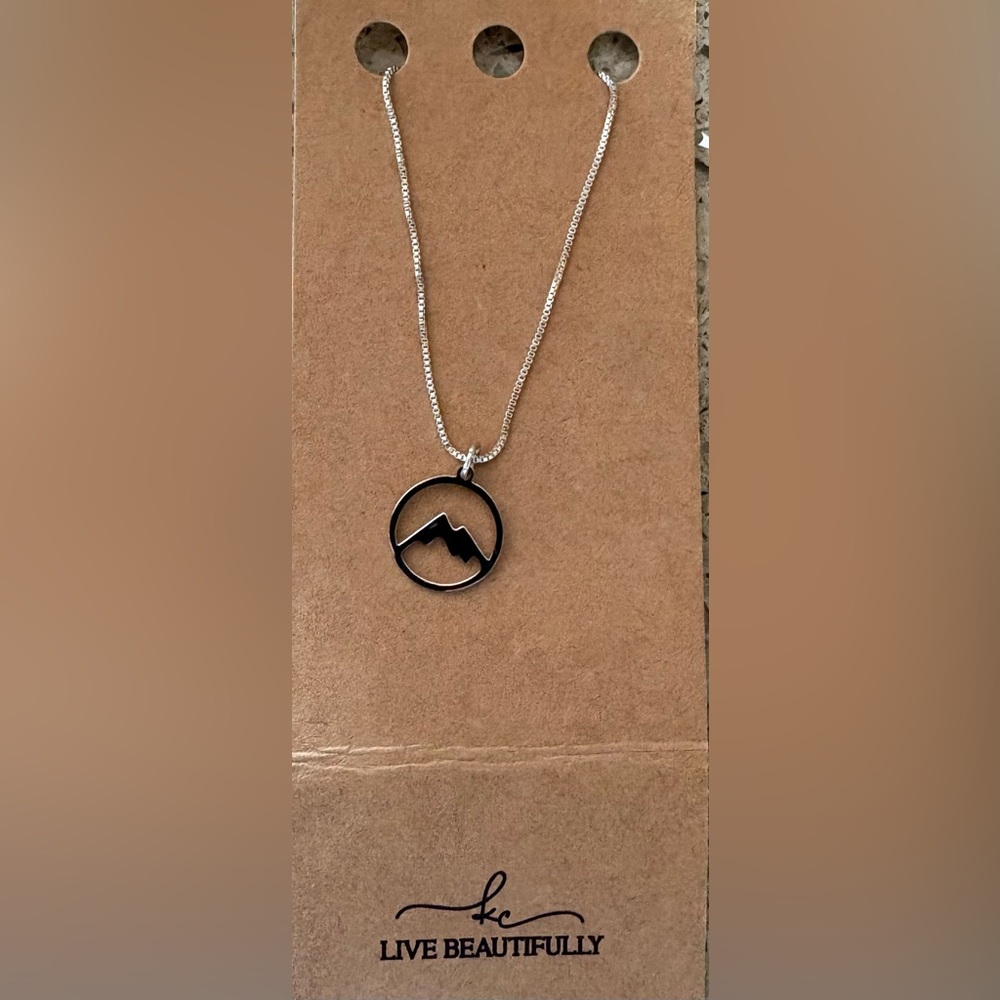 Mountain Pendant Necklace